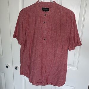 INC Linen Henley Shirt